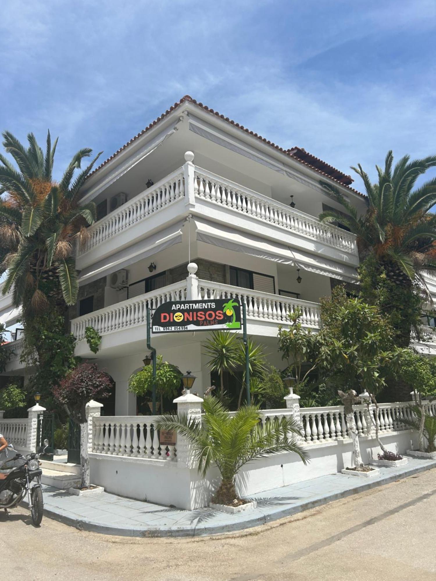 פראליה דיוניסיו Dionisos Palms Apartments מראה חיצוני תמונה